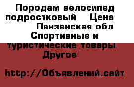 Породам велосипед подростковый  › Цена ­ 4 000 - Пензенская обл. Спортивные и туристические товары » Другое   